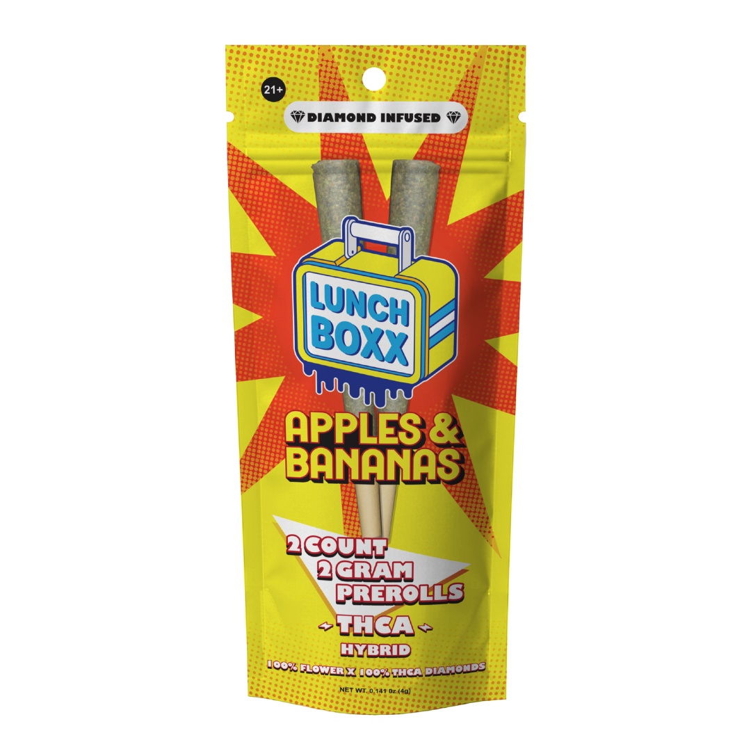 Apples & Bananas THCA Pre Roll 2 Pack | 10 Count Box